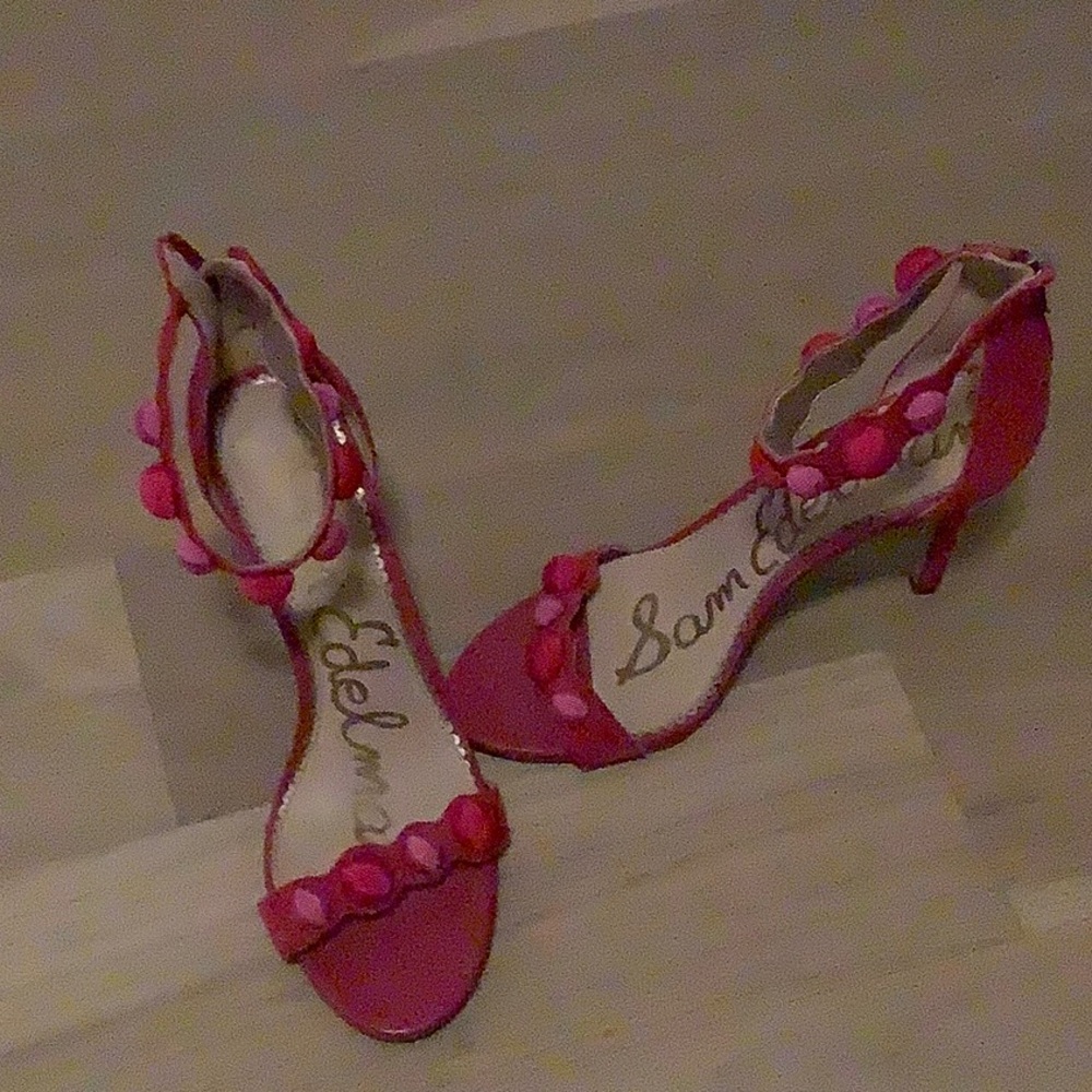 Sam Edelman, pink straps heels